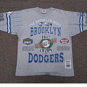 Vintage Rare Long Gone Brooklyn Dodgers Graphic T-Shirt XL